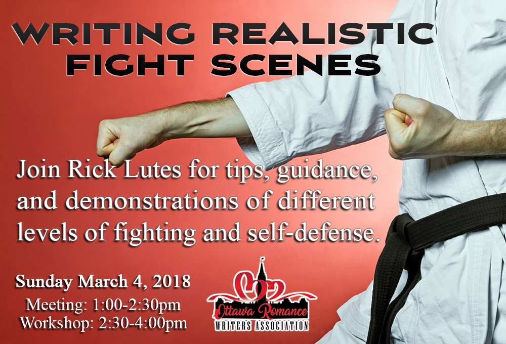 March 2018 Workshop: Writing Realistic Fight Scenes