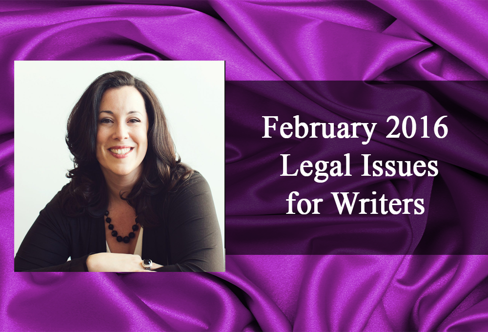 February 2016: Legal Issues for Writers