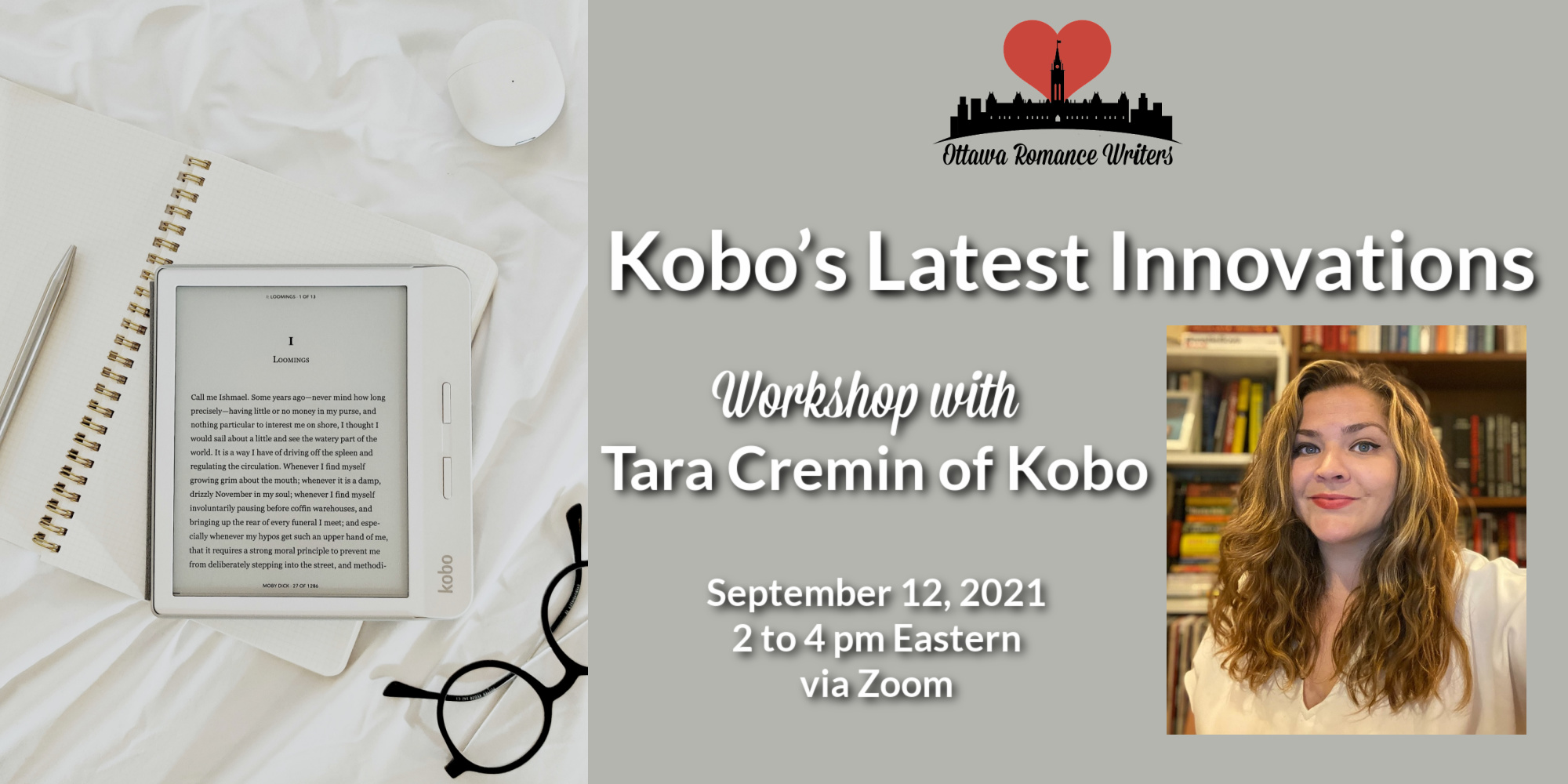 Sept 12, 2021 Workshop: Kobo’s Latest Innovations with Tara Cremin