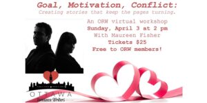 Goal Motivation Conflict creating stories that keep the pages turning apr 03 at 1400 EST event poster